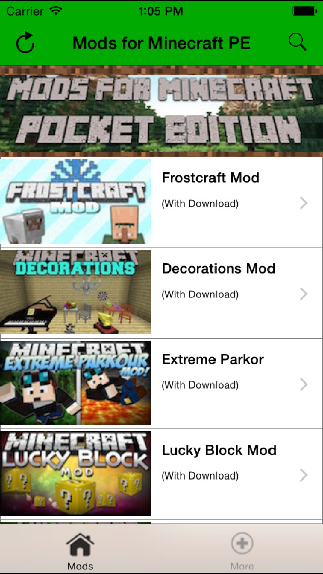 mods for minecraft pe приложение #9